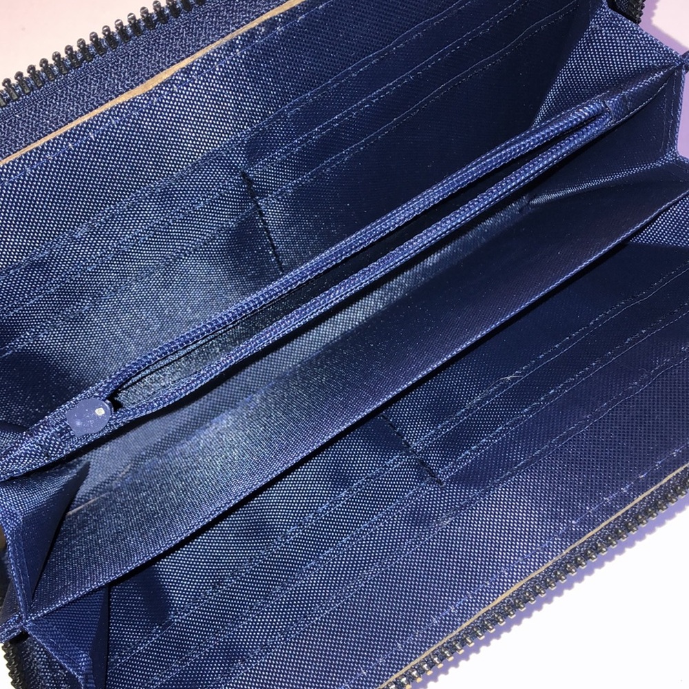 Simply Southern Blue Pink Floral Zip Wallet - Picture 5 of 6